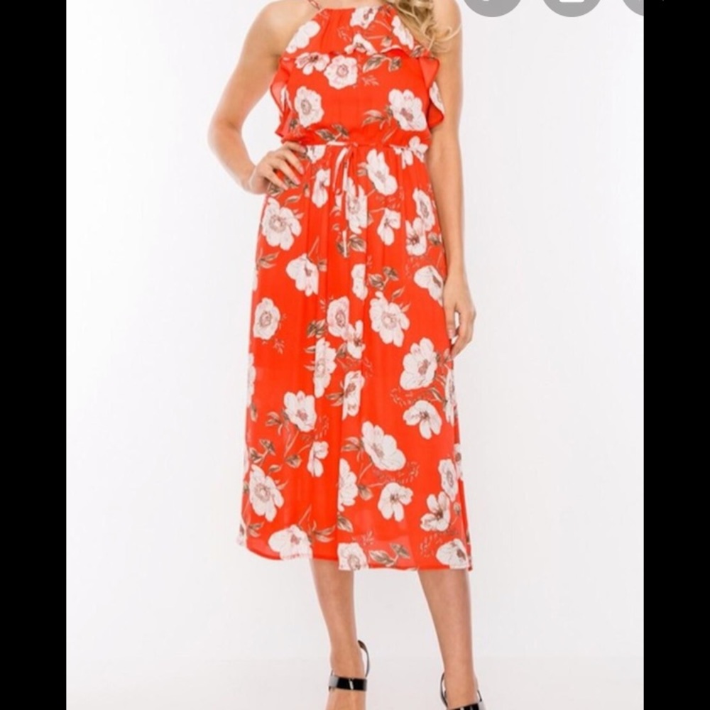 Floral spring summer dress